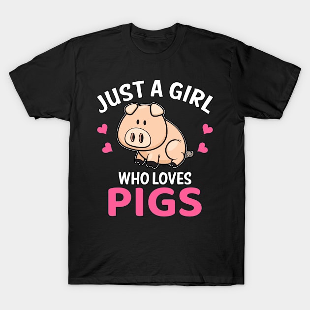 Baby Pig I Kids I Girl Piggy T-Shirt by Shirtjaeger